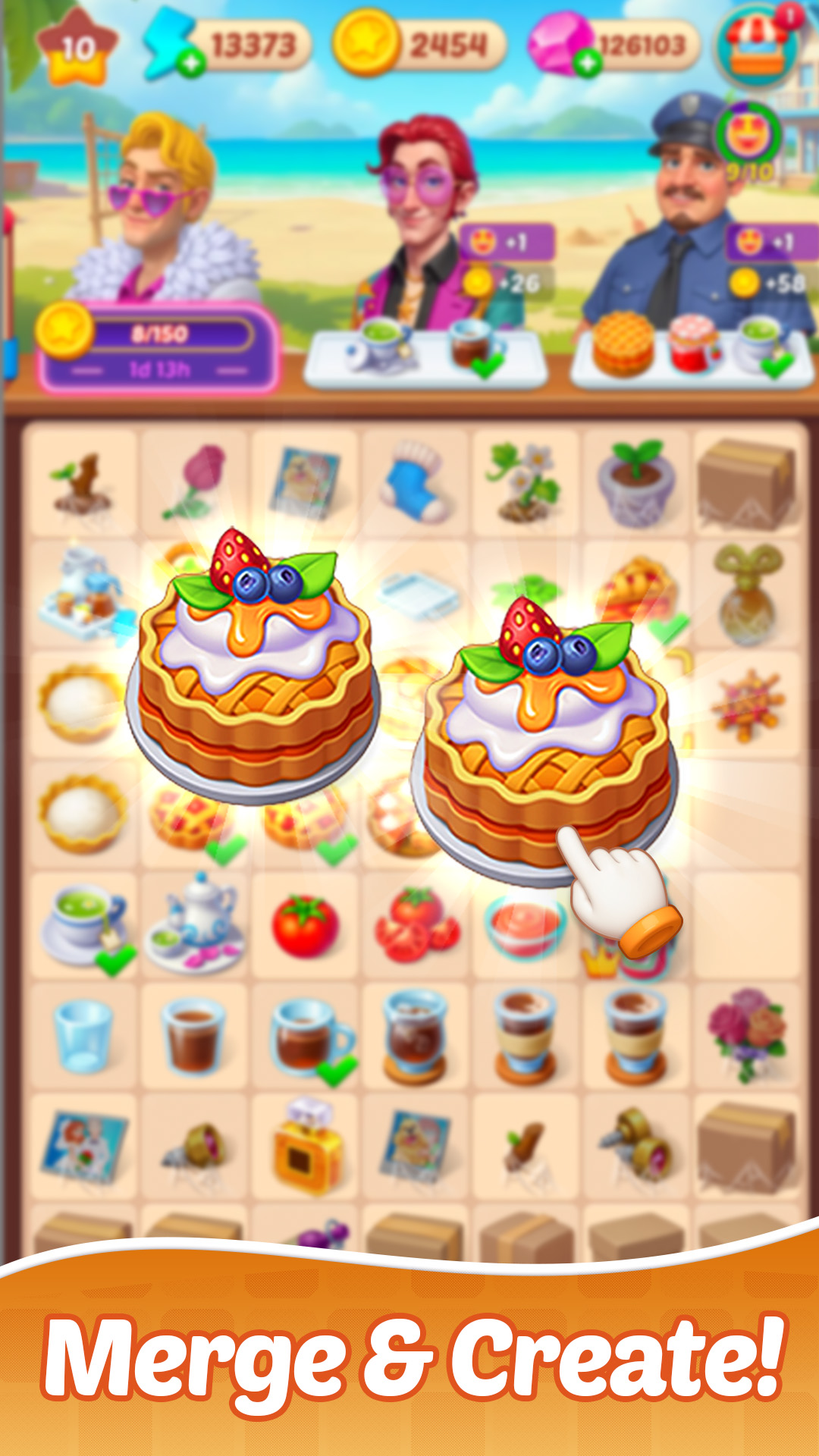 Merge Family: Sarah's Secret Main Interface