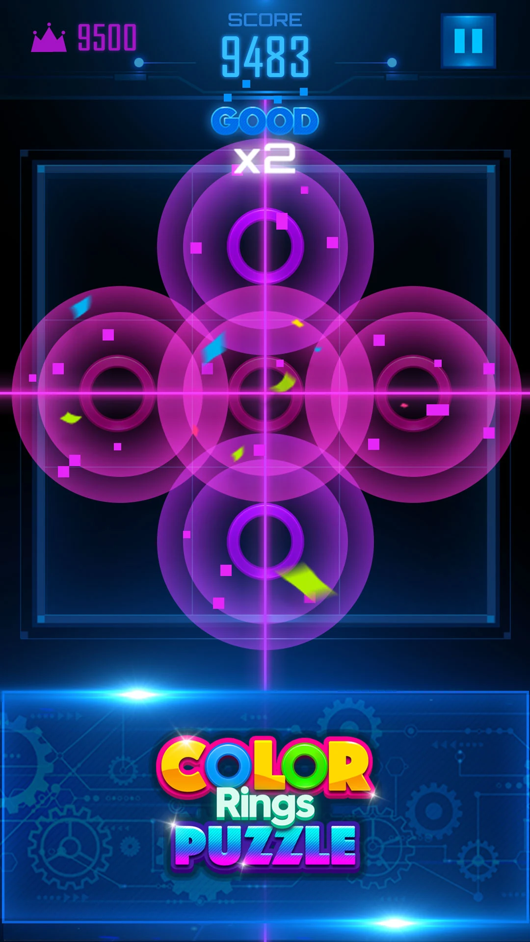 Color Rings Puzzle matching combo